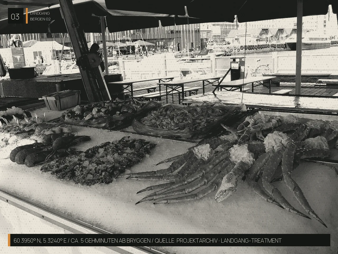 Bergen — FISKETORGET: Bergens Fischmarkt · seit dem Mittelalter am Vågen