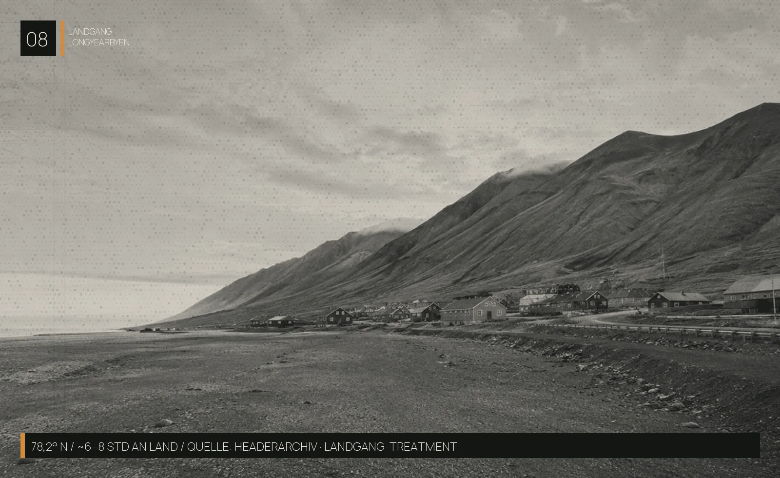 Longyearbyen — Landgang-Panorama im LANDGANG-Duotone-System