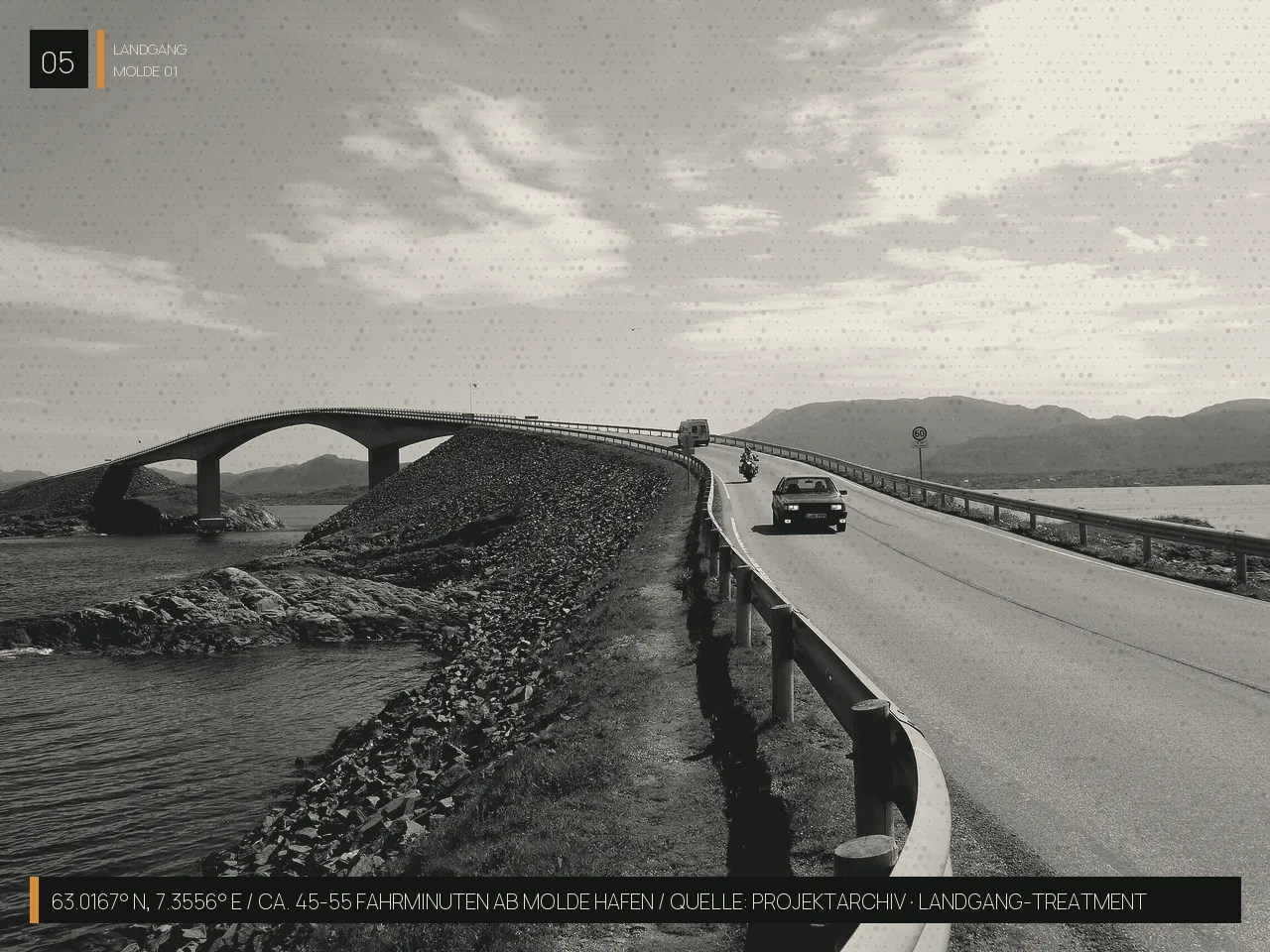 Molde — STORSEISUNDBRUA: Atlantikstraße · Kårvåg–Vevang · Averøy & Hustadvika