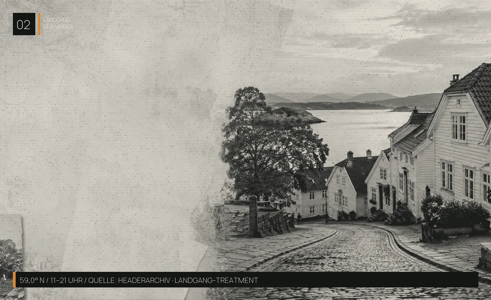 Stavanger — Landgang-Panorama im LANDGANG-Duotone-System