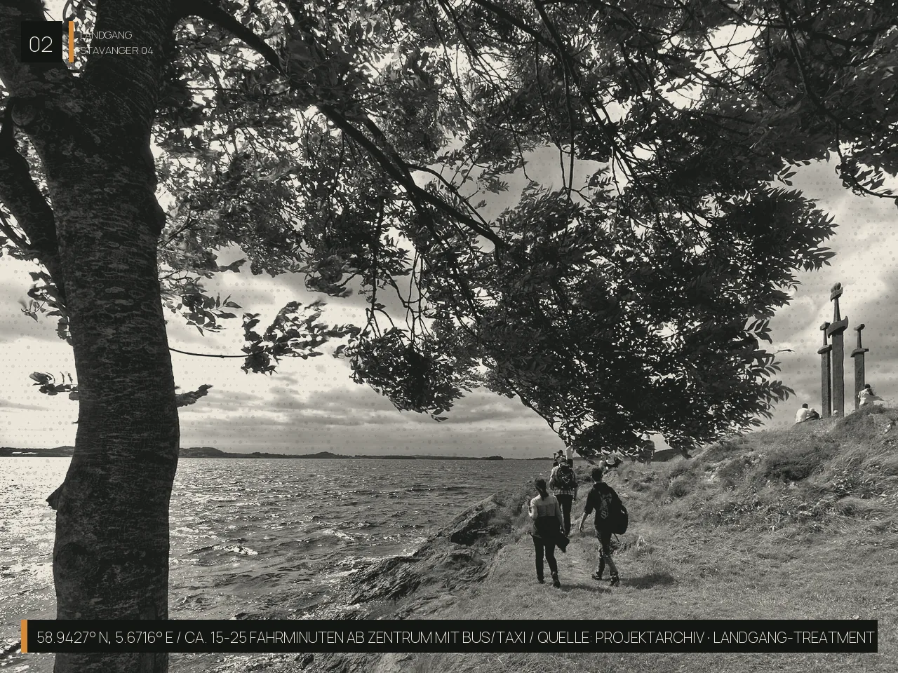 Stavanger — SVERD I FJELL: Drei Schwerter im Fels · Hafrsfjord, Madla