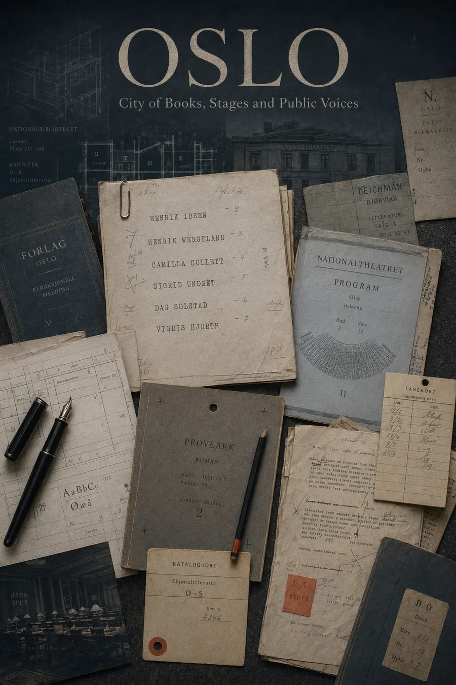 Oslo Literatur-Collage · Hamsuns Hunger und das Kristiania von 1890
