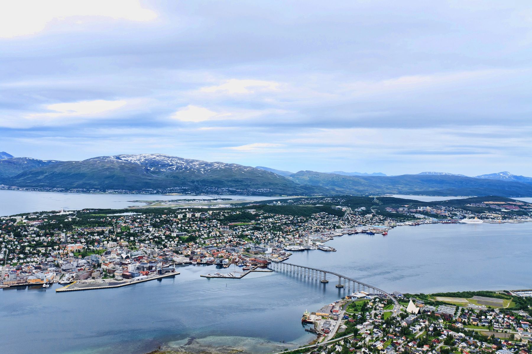 Tromsø vom Fjellheisen.