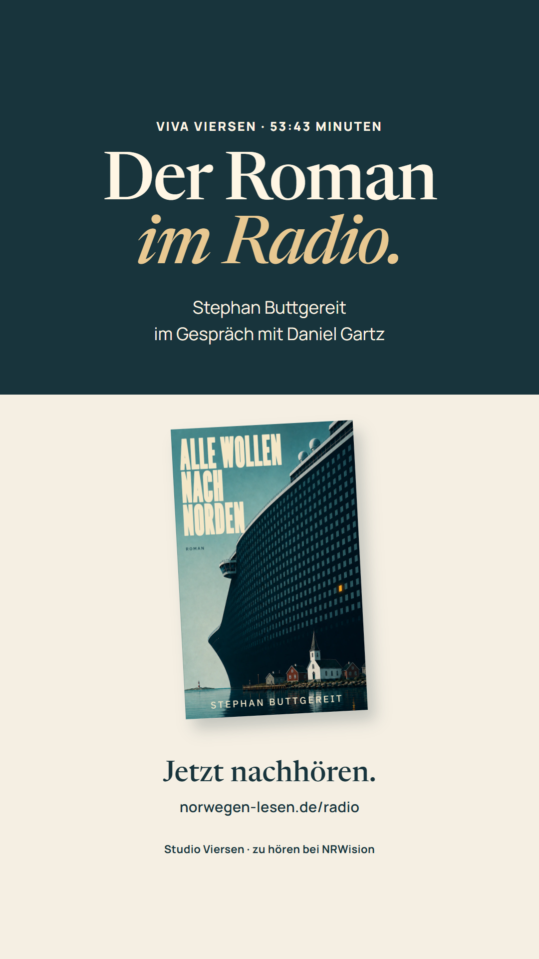 Story & Status: Der Roman im Radio mit dem Buchcover von Alle wollen nach Norden