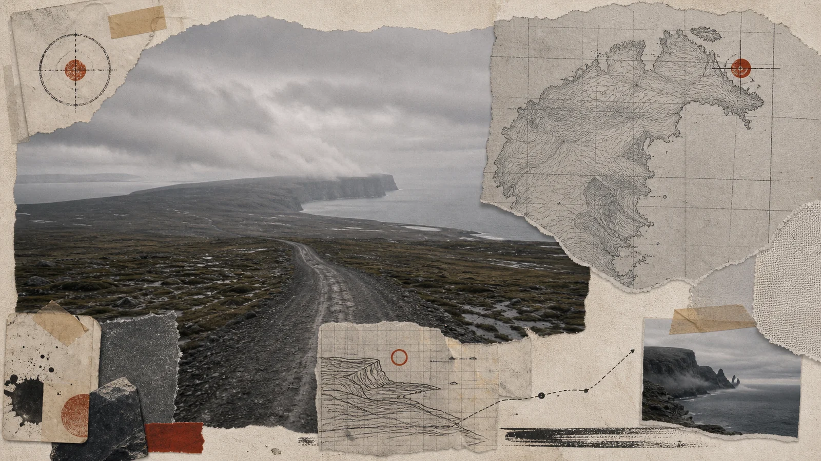 Nordkap-Landschaft mit Wind und weitem Horizont als Beispiel für nördliche Hafentage